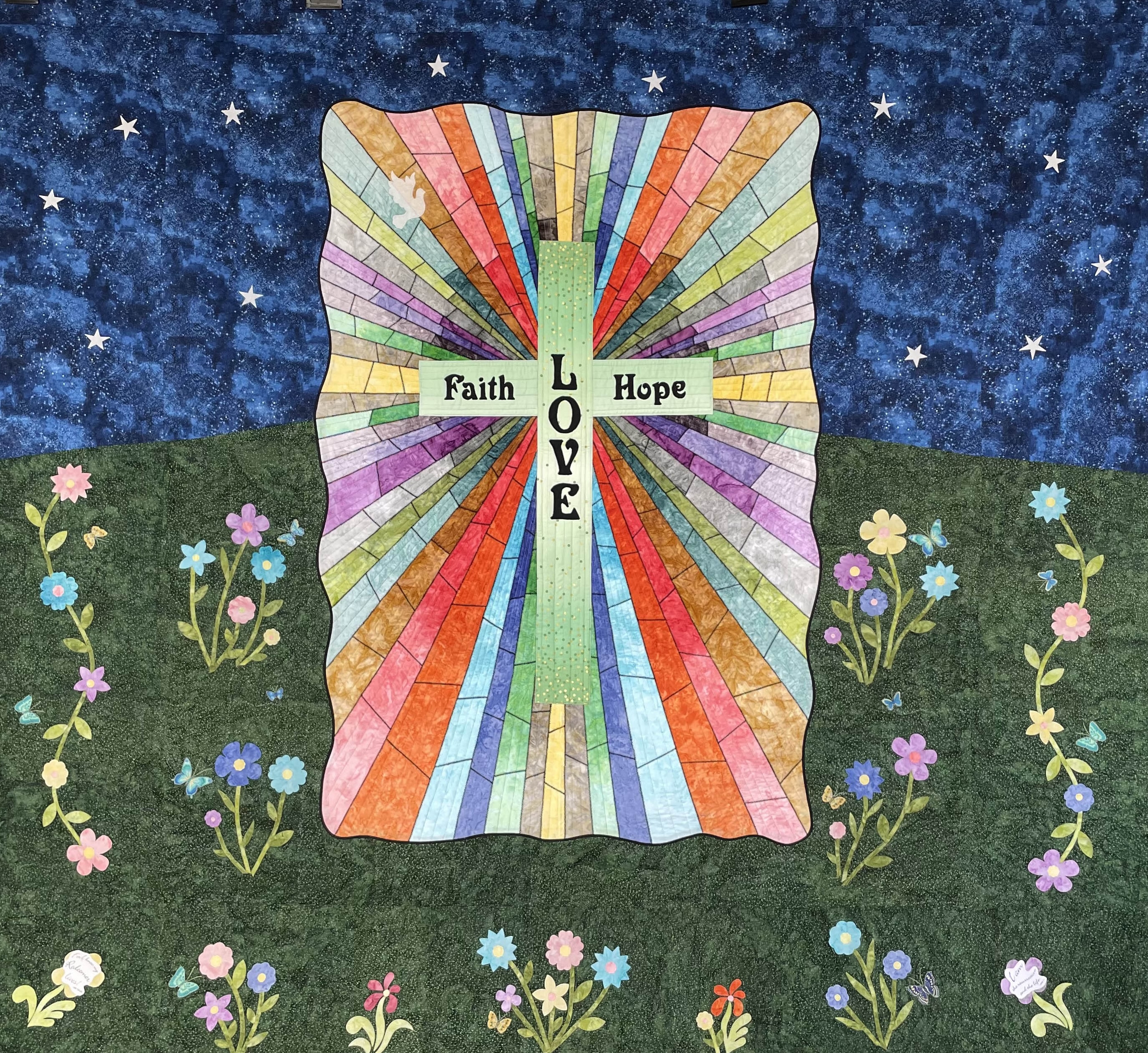 king sized rays of hope quilt